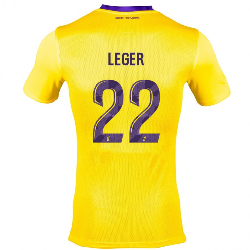 Danxen Enfant Maillot Christelle Léger #22 Jaune Violet Tenues Extérieur 2024/25 T-Shirt