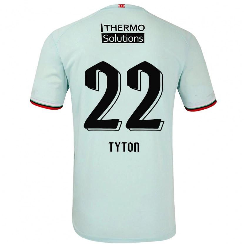 Danxen Enfant Maillot Przemyslaw Tyton #22 Vert Clair Tenues Extérieur 2024/25 T-Shirt