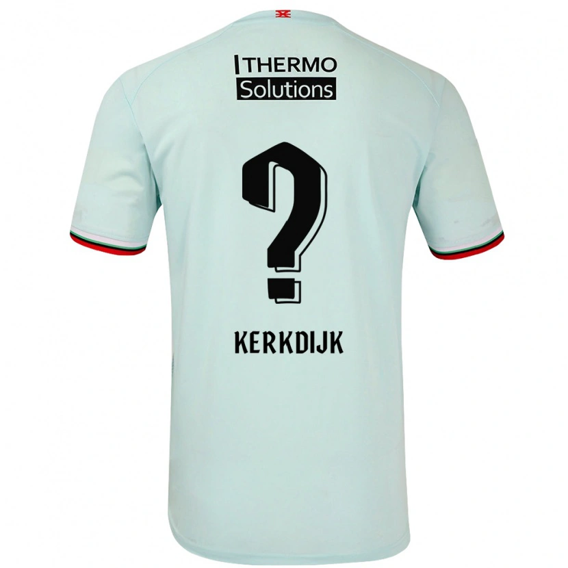 Danxen Enfant Maillot Jesper Kerkdijk #0 Vert Clair Tenues Extérieur 2024/25 T-Shirt