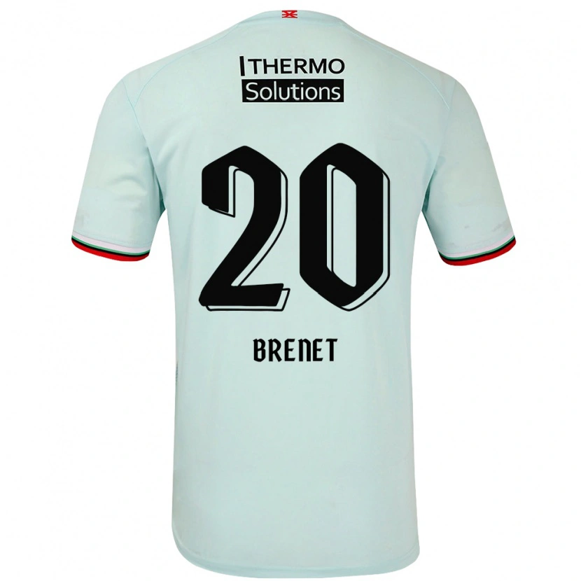 Danxen Enfant Maillot Joshua Brenet #20 Vert Clair Tenues Extérieur 2024/25 T-Shirt