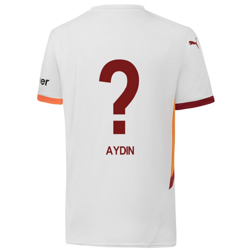 Danxen Enfant Maillot Eren Aydın #0 Blanc Jaune Rouge Tenues Extérieur 2024/25 T-Shirt