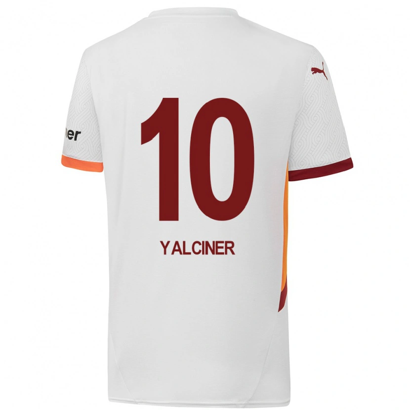 Danxen Enfant Maillot İsmigül Yalçıner #10 Blanc Jaune Rouge Tenues Extérieur 2024/25 T-Shirt