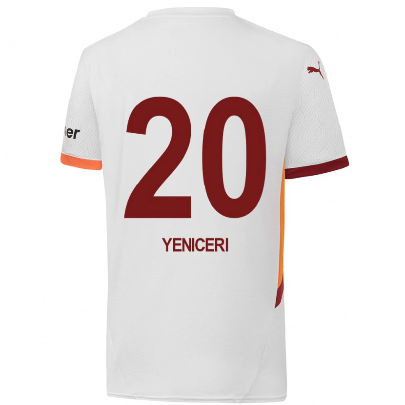 Danxen Enfant Maillot Berna Yeniçeri #20 Blanc Jaune Rouge Tenues Extérieur 2024/25 T-Shirt