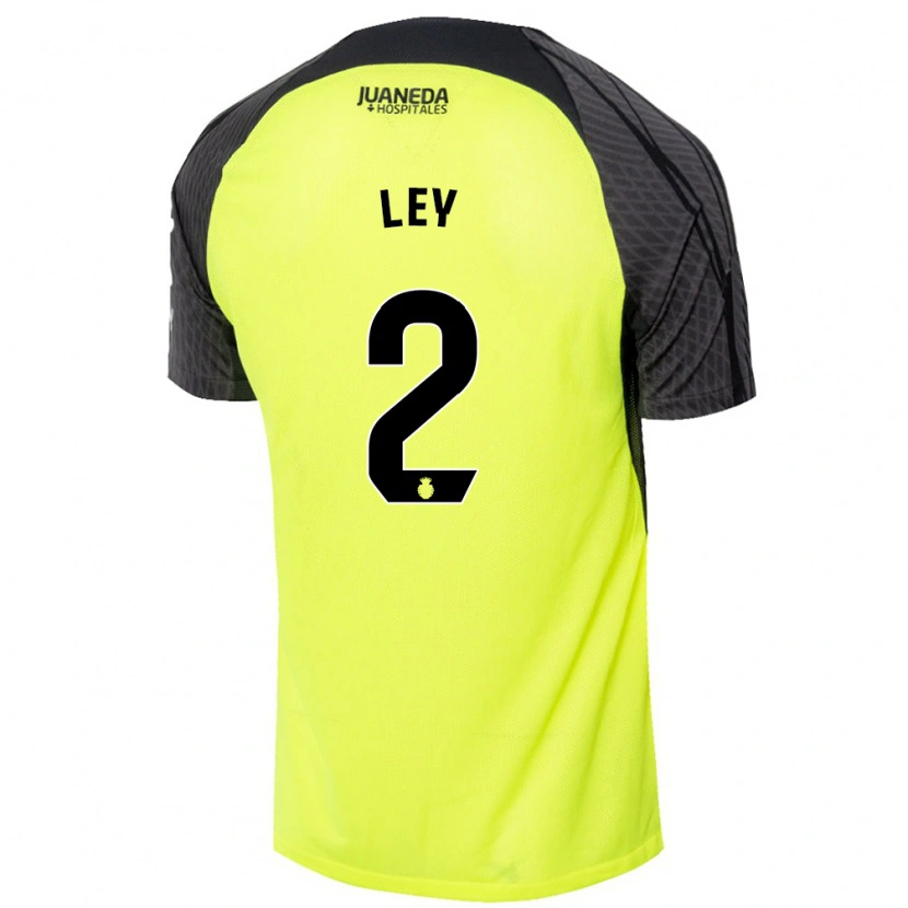 Danxen Enfant Maillot Yuzún Ley #2 Vert Fluo Noir Tenues Extérieur 2024/25 T-Shirt