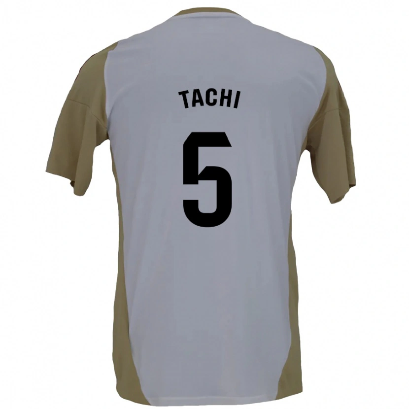 Danxen Enfant Maillot Tachi #5 Marron Blanc Tenues Extérieur 2024/25 T-Shirt