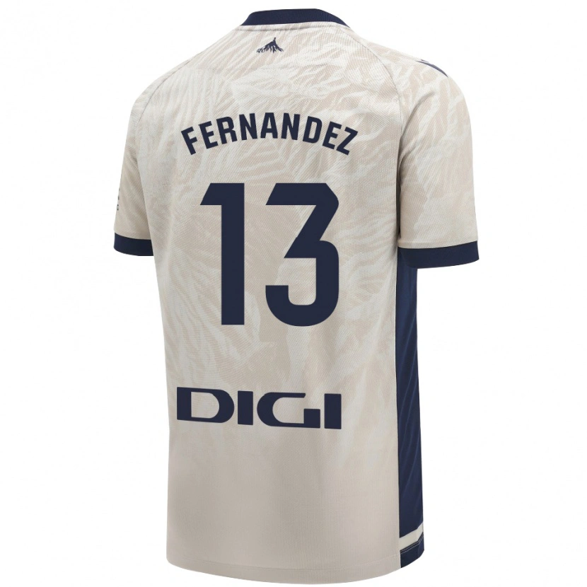 Danxen Enfant Maillot Aitor Fernández #13 Gris Clair Tenues Extérieur 2024/25 T-Shirt