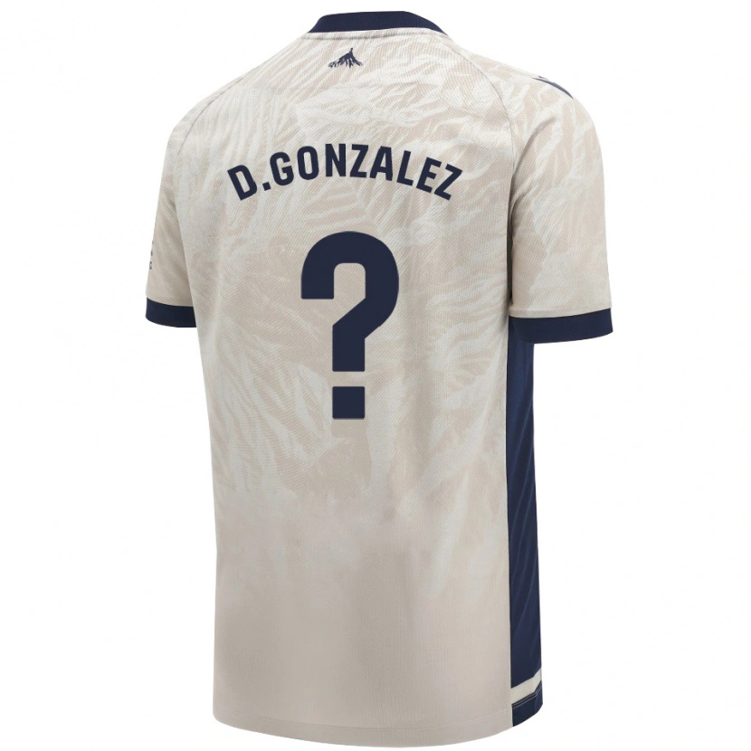 Danxen Enfant Maillot Dani González #0 Gris Clair Tenues Extérieur 2024/25 T-Shirt