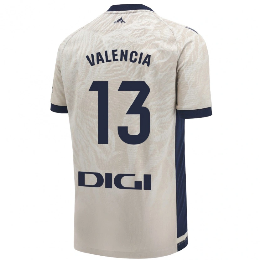 Danxen Enfant Maillot Pablo Valencia #13 Gris Clair Tenues Extérieur 2024/25 T-Shirt