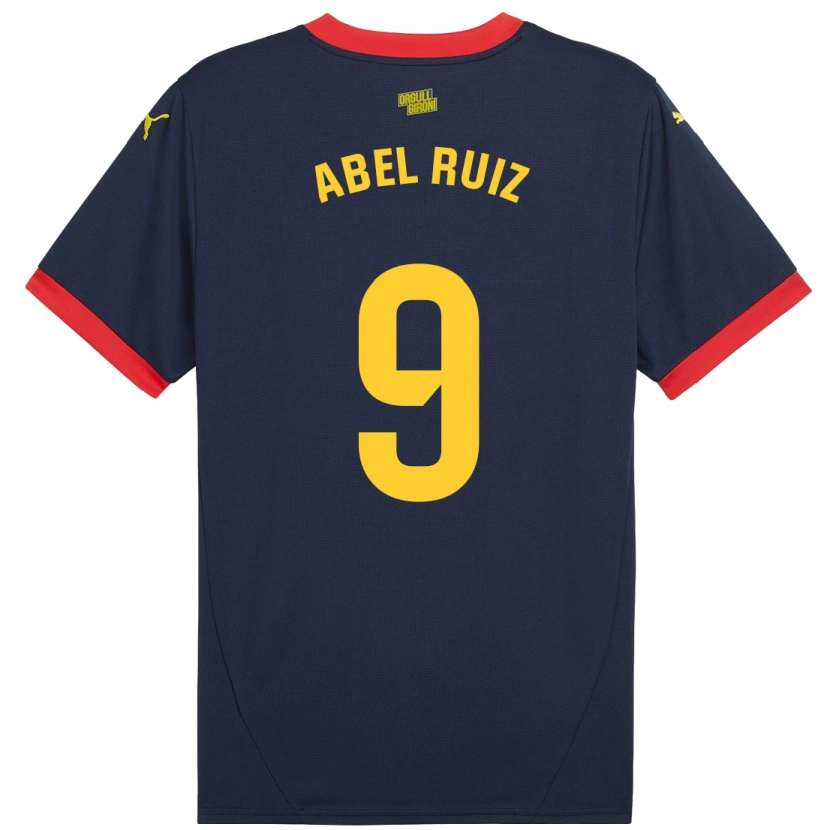 Danxen Enfant Maillot Abel Ruiz #9 Bleu Marine Rouge Tenues Extérieur 2024/25 T-Shirt