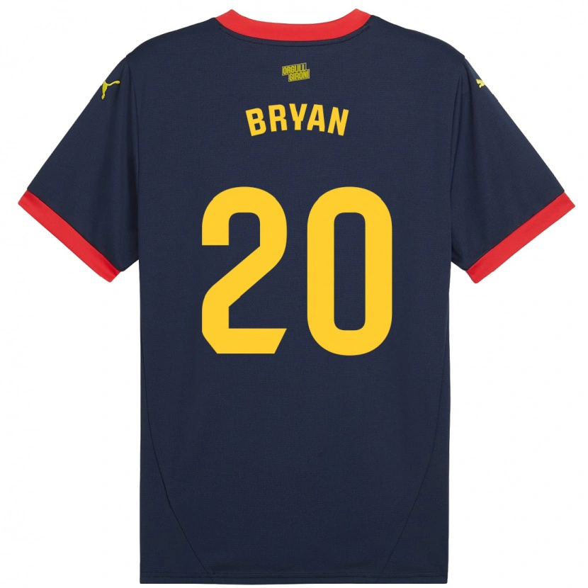 Danxen Enfant Maillot Bryan Gil #20 Bleu Marine Rouge Tenues Extérieur 2024/25 T-Shirt