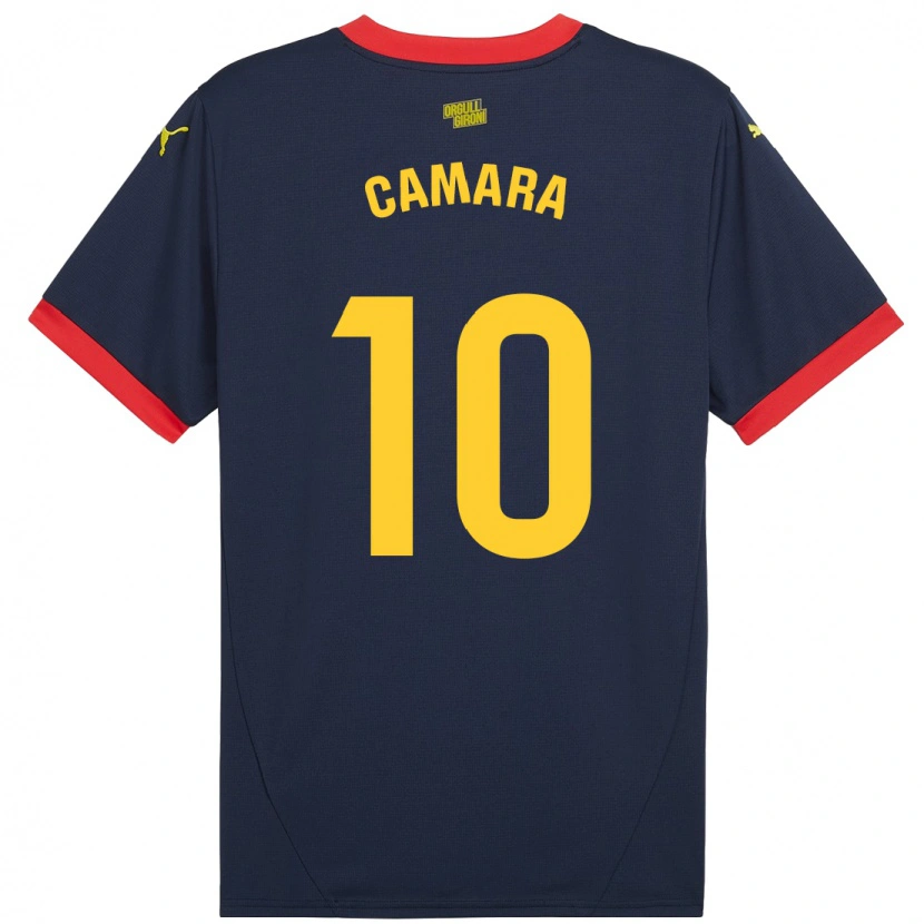 Danxen Enfant Maillot Dawda Camara #10 Bleu Marine Rouge Tenues Extérieur 2024/25 T-Shirt