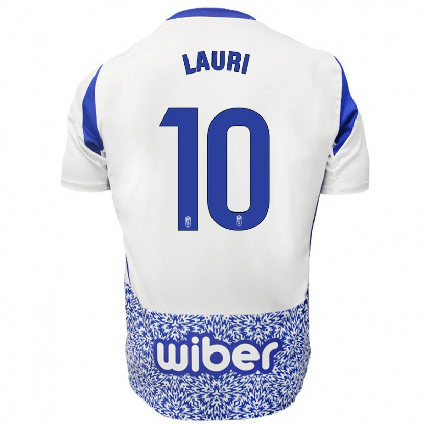 Danxen Enfant Maillot Lauri #10 Blanc Bleu Tenues Extérieur 2024/25 T-Shirt