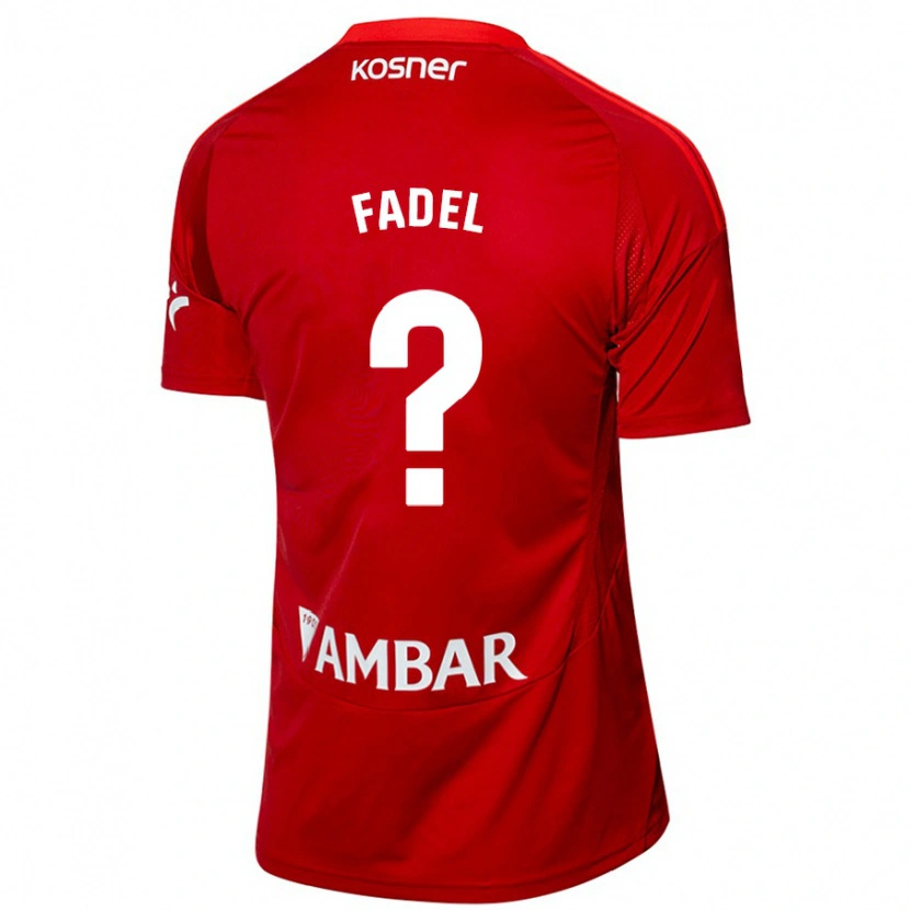 Danxen Enfant Maillot Ismael Fadel #0 Blanc Bleu Tenues Extérieur 2024/25 T-Shirt