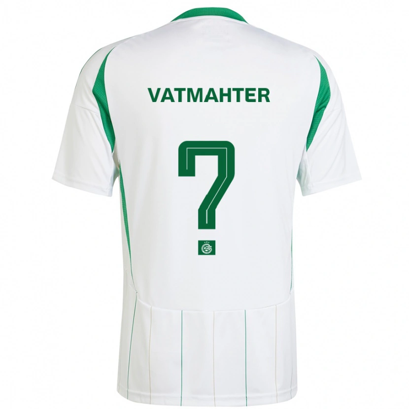 Danxen Enfant Maillot Liam Vatmahter #0 Blanc Vert Tenues Extérieur 2024/25 T-Shirt