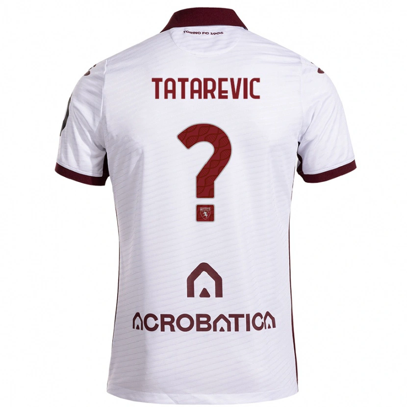 Danxen Enfant Maillot Dino Tatarevic #0 Blanc Marron Tenues Extérieur 2024/25 T-Shirt