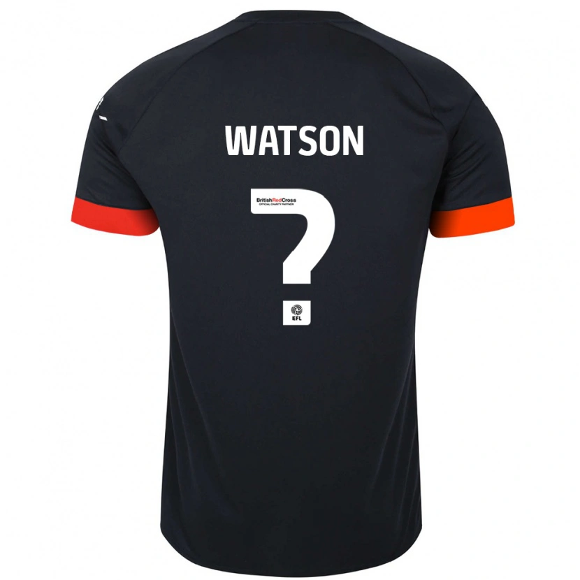 Danxen Enfant Maillot Louie Watson #0 Noir Orange Tenues Extérieur 2024/25 T-Shirt