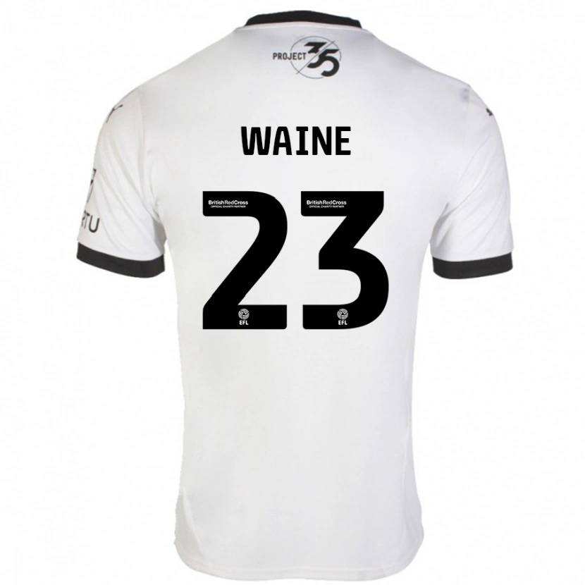 Danxen Enfant Maillot Ben Waine #23 Blanc Noir Tenues Extérieur 2024/25 T-Shirt