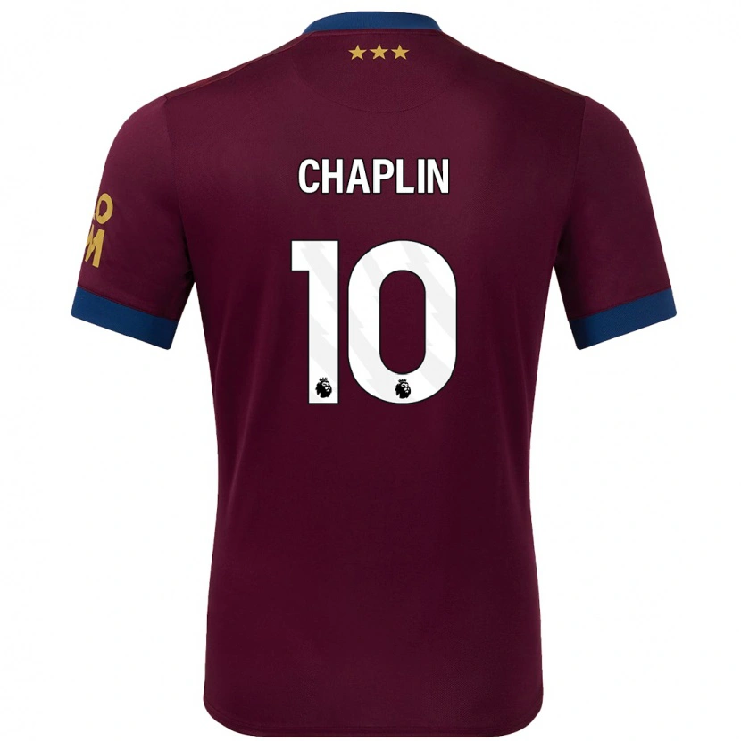 Danxen Enfant Maillot Conor Chaplin #10 Marron Tenues Extérieur 2024/25 T-Shirt