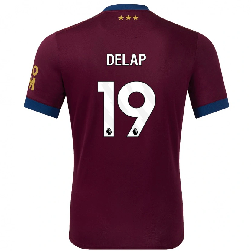 Danxen Enfant Maillot Liam Delap #19 Marron Tenues Extérieur 2024/25 T-Shirt