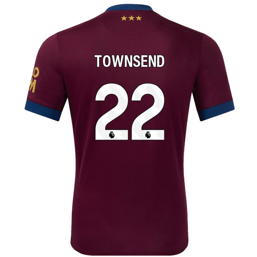 Danxen Enfant Maillot Conor Townsend #22 Marron Tenues Extérieur 2024/25 T-Shirt