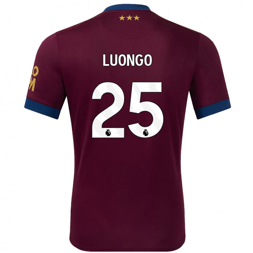 Danxen Enfant Maillot Massimo Luongo #25 Marron Tenues Extérieur 2024/25 T-Shirt