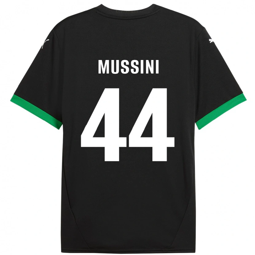 Danxen Homme Maillot Andrea Mussini #44 Noir Vert Foncé Tenues Domicile 2024/25 T-Shirt