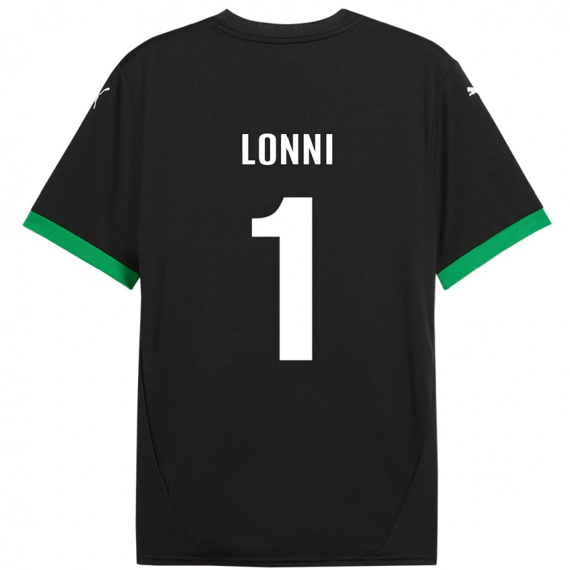 Danxen Homme Maillot Lia Lonni #1 Noir Vert Foncé Tenues Domicile 2024/25 T-Shirt