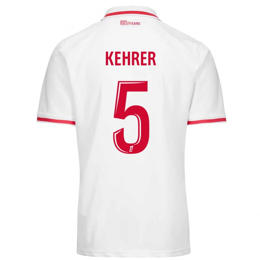 Danxen Homme Maillot Thilo Kehrer #5 Blanc Rouge Tenues Domicile 2024/25 T-Shirt