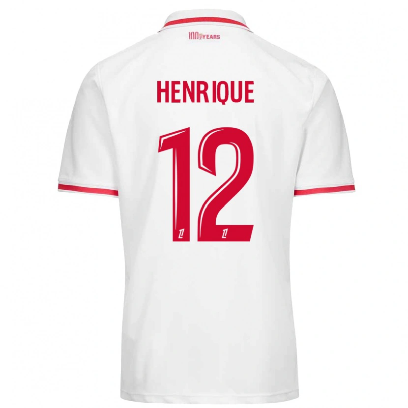 Danxen Homme Maillot Caio Henrique #12 Blanc Rouge Tenues Domicile 2024/25 T-Shirt