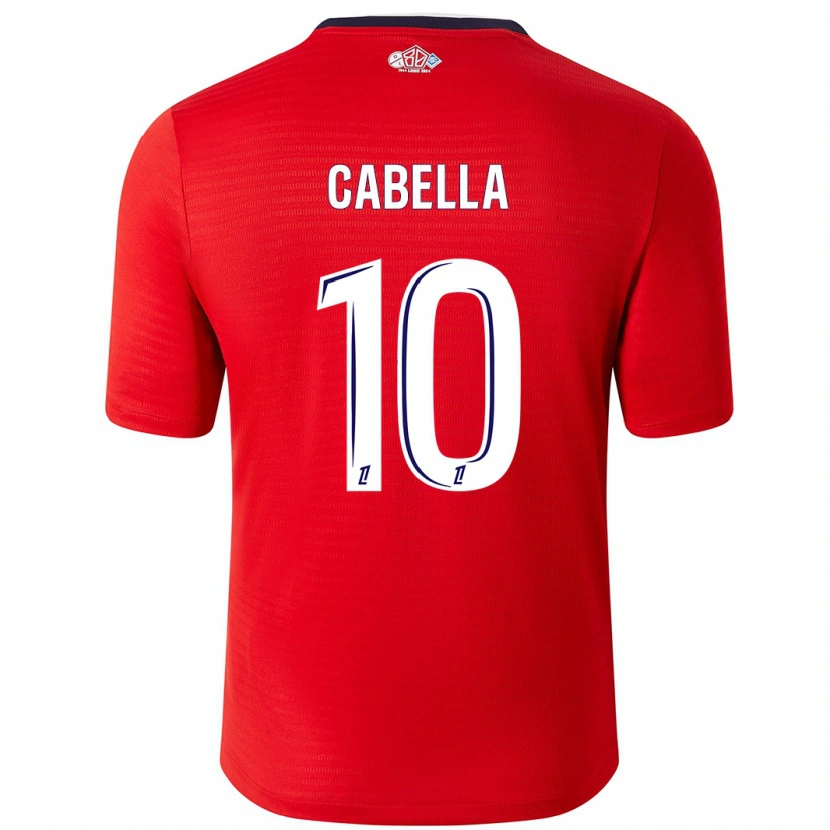 Danxen Homme Maillot Rémy Cabella #10 Rouge Blanc Tenues Domicile 2024/25 T-Shirt