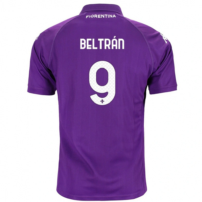 Danxen Homme Maillot Lucas Beltrán #9 Violet Tenues Domicile 2024/25 T-Shirt