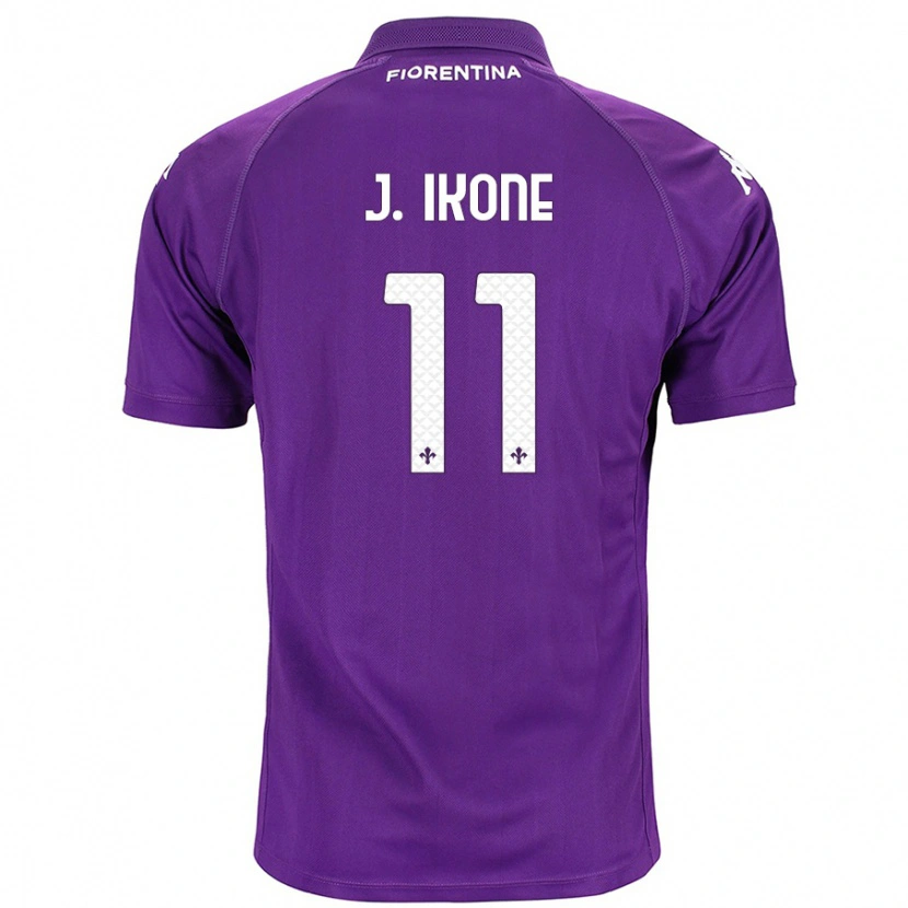 Danxen Homme Maillot Jonathan Ikoné #11 Violet Tenues Domicile 2024/25 T-Shirt