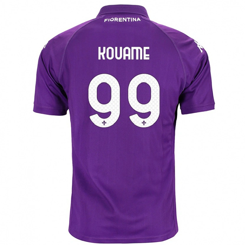 Danxen Homme Maillot Christian Kouamé #99 Violet Tenues Domicile 2024/25 T-Shirt