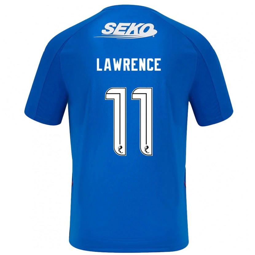 Danxen Homme Maillot Tom Lawrence #11 Bleu Foncé Tenues Domicile 2024/25 T-Shirt