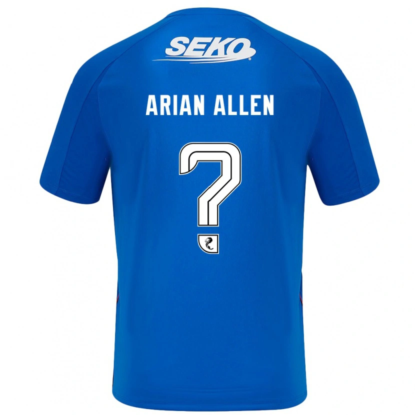 Danxen Homme Maillot Arian Allen #0 Bleu Foncé Tenues Domicile 2024/25 T-Shirt