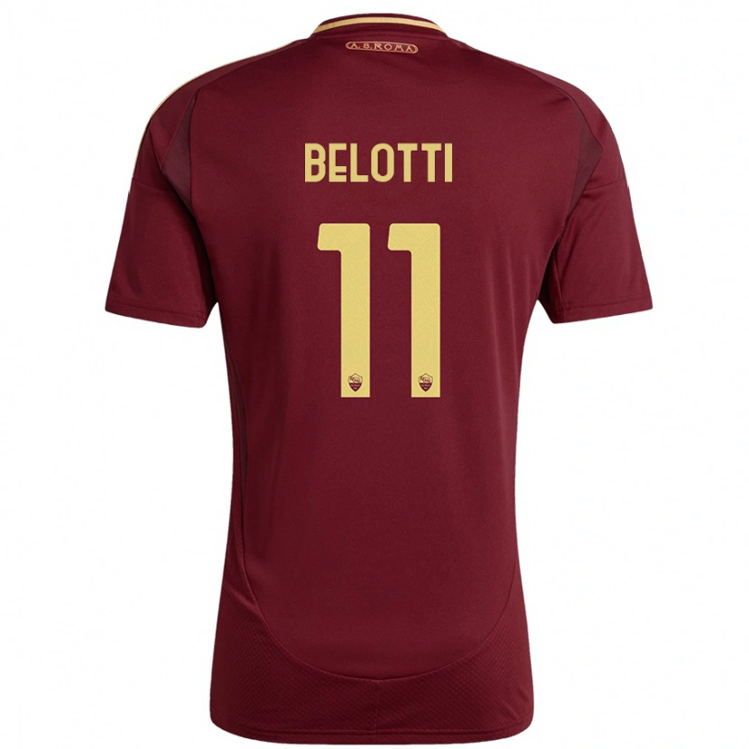 Danxen Homme Maillot Andrea Belotti #11 Rouge Brun Or Tenues Domicile 2024/25 T-Shirt