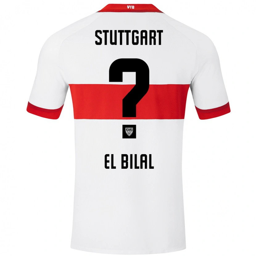 Danxen Homme Maillot El Bilal Touré #0 Blanc Rouge Tenues Domicile 2024/25 T-Shirt