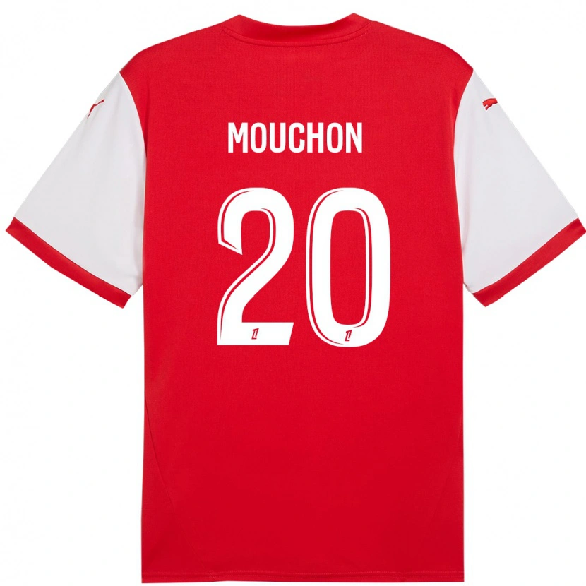 Danxen Homme Maillot Noémie Mouchon #20 Rouge Blanc Tenues Domicile 2024/25 T-Shirt