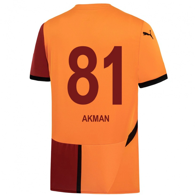 Danxen Homme Maillot Hamza Akman #81 Jaune Rouge Tenues Domicile 2024/25 T-Shirt