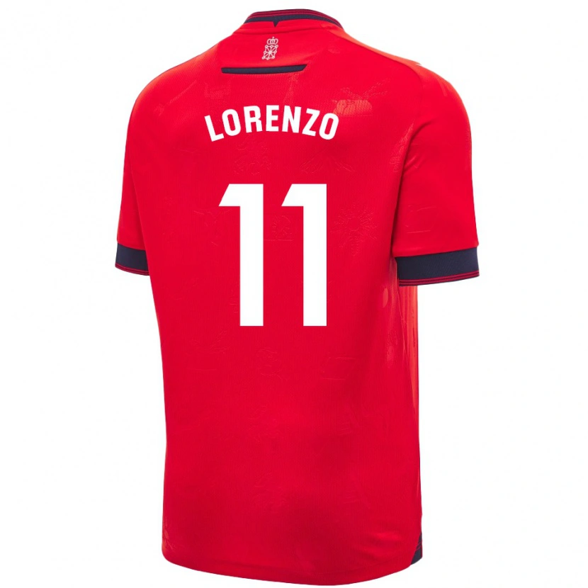 Danxen Homme Maillot Nowend Lorenzo #11 Rouge Blanc Tenues Domicile 2024/25 T-Shirt