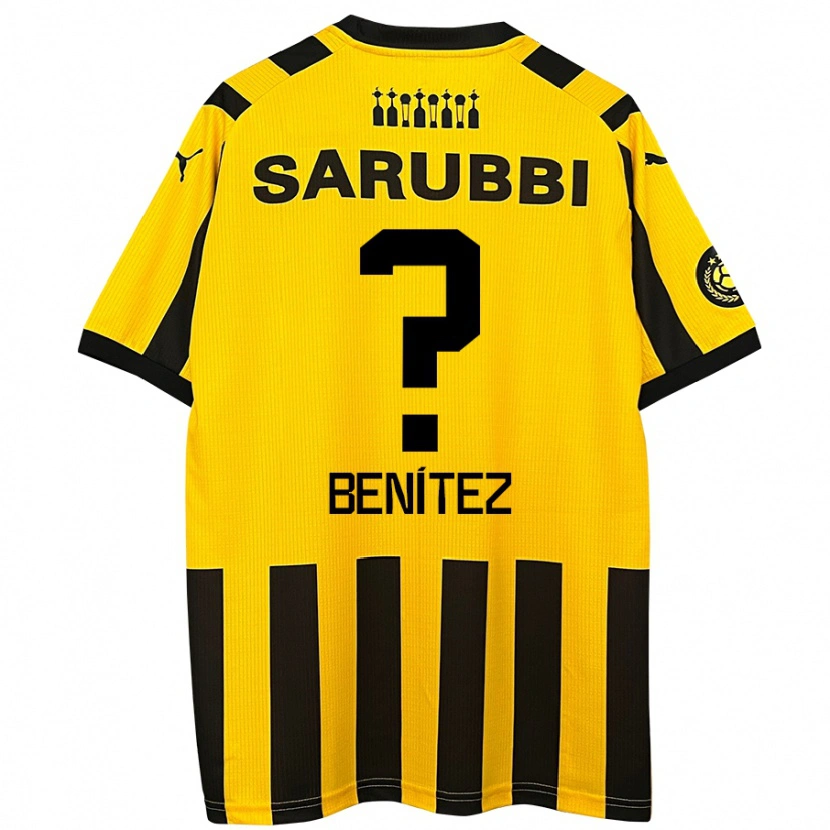 Danxen Homme Maillot Santiago Benítez #0 Jaune Noir Tenues Domicile 2024/25 T-Shirt