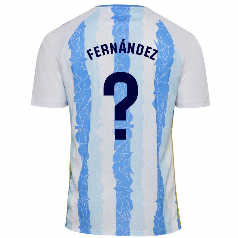 Danxen Homme Maillot José Fernández #0 Blanc Bleu Tenues Domicile 2024/25 T-Shirt