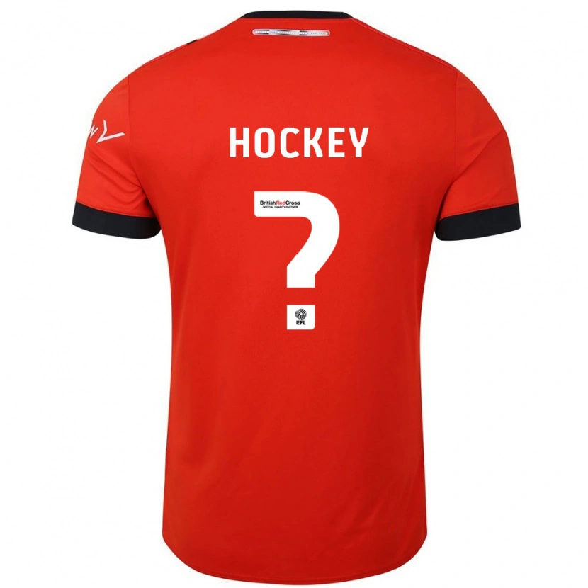 Danxen Homme Maillot Cai Hockey #0 Orange Noir Tenues Domicile 2024/25 T-Shirt