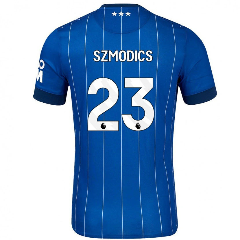 Danxen Homme Maillot Sammie Szmodics #23 Bleu Marine Tenues Domicile 2024/25 T-Shirt