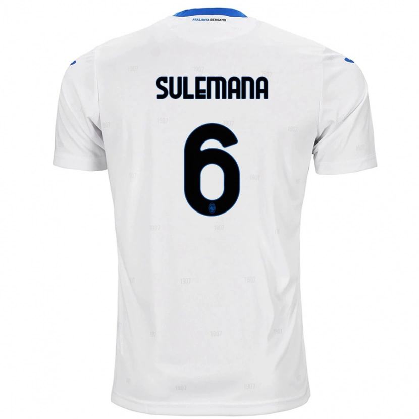 Danxen Homme Maillot Ibrahim Sulemana #6 Blanc Tenues Extérieur 2024/25 T-Shirt