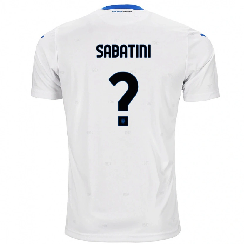 Danxen Homme Maillot Carlo Sabatini #0 Blanc Tenues Extérieur 2024/25 T-Shirt