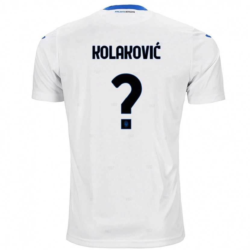 Danxen Homme Maillot Vinko Kolaković #0 Blanc Tenues Extérieur 2024/25 T-Shirt