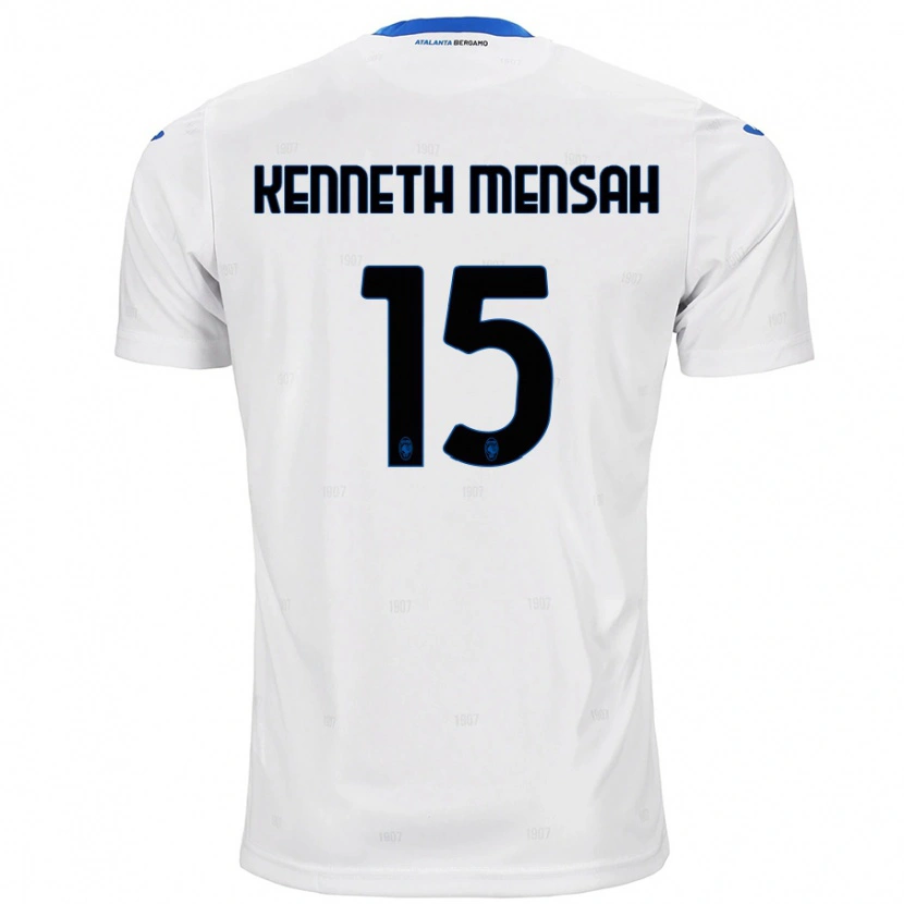 Danxen Homme Maillot Anthony Kenneth Mensah #15 Blanc Tenues Extérieur 2024/25 T-Shirt