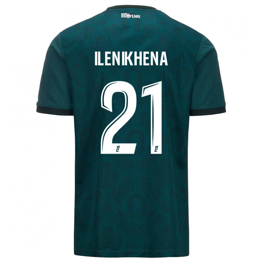 Danxen Homme Maillot George Ilenikhena #21 Vert Foncé Tenues Extérieur 2024/25 T-Shirt