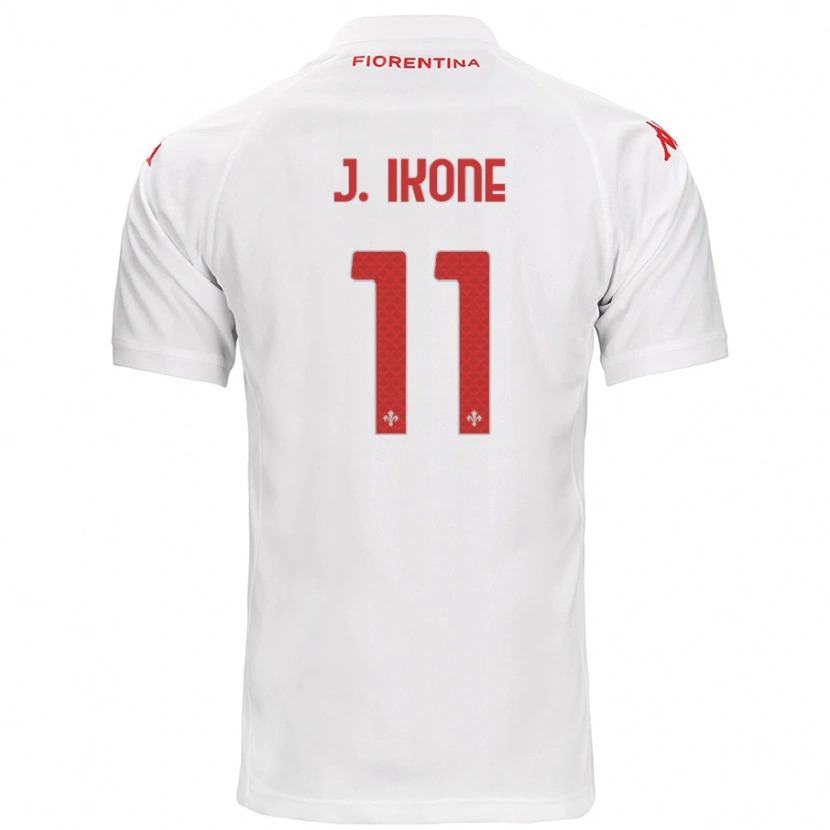 Danxen Homme Maillot Jonathan Ikoné #11 Blanc Tenues Extérieur 2024/25 T-Shirt